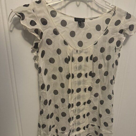 Talbots Tops - Talbots White Camisole with Black Polka Dots - Size 12